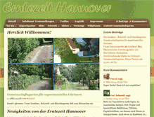 Tablet Screenshot of erntezeit-hannover.de